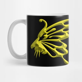 Wolf and butterfly 3d super soft blend drawing cute cool colorful Mug